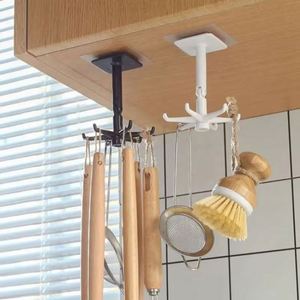 Crochets muraux rotatifs à 360 degrés à six griffes pour spatules et cuillères de cuisine – Nouveauté - Product Image 6