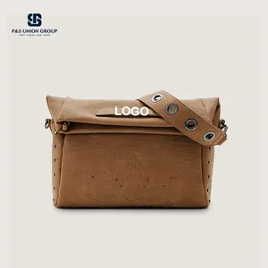 กระเป๋าสะพายพาดลำตัวสำหรับผู้หญิงกระเป๋าพาดลำตัวปรับได้ดีไซน์ PA0732ตามสั่งขนาดกลาง