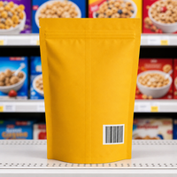 Pochette à fermeture éclair personnalisée, sac d'emballage alimentaire refermable