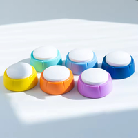 Jouet pour chien personnalisable avec fonction d'enregistrement sonore, bouton de communication pour animaux de compagnie en plastique durable, pour l'entraînement et la formation comportementale