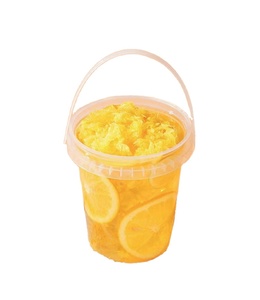 Cubo de Plástico Transparente Portátil para Frutas con Asa de Transporte, Contenedor de Bebidas de Gran Volumen para Bebidas de Frutas de Verano - Product Image 2