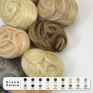Chignon désordonné en <span class=keywords><strong>cheveux</strong></span> naturels avec pince à griffes, bouclé et volumineux, pour femme, qui apporte du volume et de l'<span class=keywords><strong>épaisse</strong></span>ur, et recouvre les pointes fines - Product Image 5