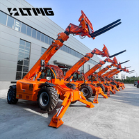 Chariot télescopique tout-terrain LTMG de haute qualité, 5 tonnes, certifié CE, avec hauteur de levage de 10 m, 14 m, 17 m