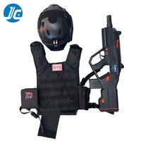 Conjunto de Chaleco de Combate y Pistola Láser Táctica Inteligente Comercial para Parques de Aventura y Salas de Juego, Juego de Disparos Láser