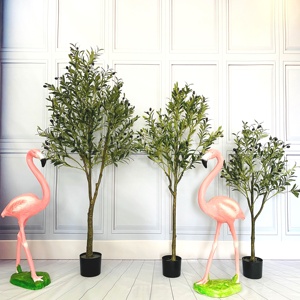 Plantas de imitación decorativas para interior y exterior, plantas artificiales para el hogar, árbol de oliva - Product Image 6