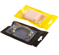Sacs refermables en Mylar imprimés sur mesure pour téléphones portables, bijoux, boucles d'oreilles, sacs refermables en Mylar transparents pour cadeaux, anti-odeurs