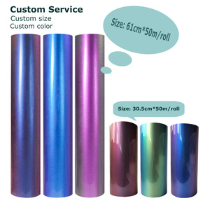 <span class=keywords><strong>Vinilo</strong></span> Termotransferible Camaleón, Rollo de 60 cm x 50 m, 0.1 mm, Efecto Iridiscente de Cambio de Color, para Camisetas y Sudaderas Personalizadas - Product Image 4