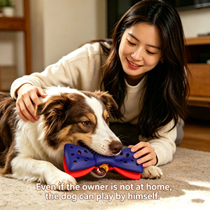Juguete de Goma para Perros de Lujo, Resistente e Indestructible, con Diseño de Lazo Rojo y Azul, de Alta Calidad y Gran Impacto Visual - Product Image 4