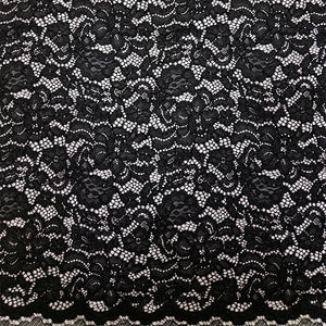 YY Kain Renda Putih Berkualitas Tinggi 60% Katun 40% Nilon dengan Motif Bunga untuk Pakaian Wanita & Gaun Pesta - Product Image 2