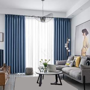 Fornitore professionale moderno 100% oscuramento completo luce blu <span class=keywords><strong>tende</strong></span> termiche isolanti <span class=keywords><strong>per</strong></span> il <span class=keywords><strong>soggiorno</strong></span> casa camera da letto - Product Image 2