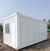 Maison conteneur préfabriquée 20 pieds à prix abordable, mini-maison mobile avec chambre et salle de bain, prête à l'emploi