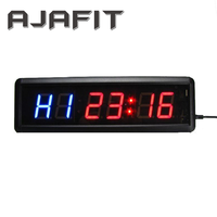 Horloge numérique murale pour entraînement, affichage LED multifonctionnel avec télécommande pour salle de sport commerciale, club de boxe