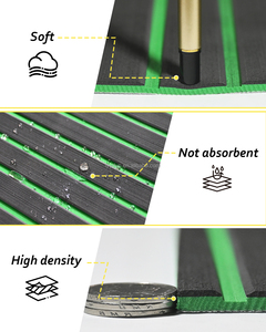 <span class=keywords><strong>Tapis</strong></span> <span class=keywords><strong>de</strong></span> sol marin en mousse EVA KT GuoMei noir sur vert à rainures droites, accessoires <span class=keywords><strong>de</strong></span> bateau, facile à découper - Product Image 4