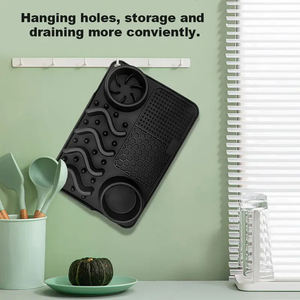 Hot selling bisphenol-free food grade pet silicone food <b>bowl</b> <b>mat</b> pet distraction licking pad <b>dog</b> slow feeder - Product Image 5