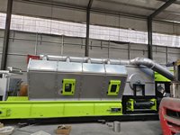 Horizontaler Luftklassierer für die Baustellenabfallverwertung Luftstromseparator zur Trennung von Folie, Fusseln und Steinen