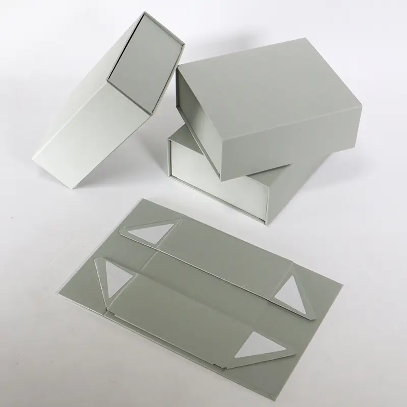 luxury printed cosmetic magnetic folding storage paper gift box packaging for magnetic paper foldable gift box