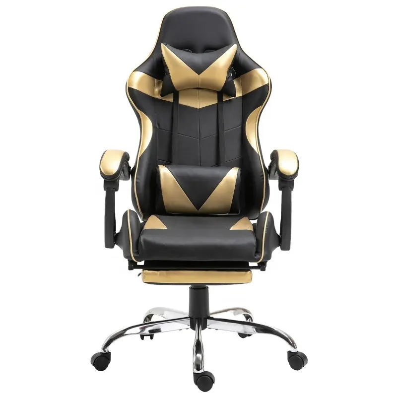 Luoxiwang — chaise de bureau Gaming blanche en cuir Pu 2021, accoudoirs de Gaming, avec appui-tête, nouveau Design