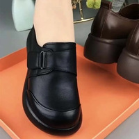 Chaussures en tissu éponge pour l'automne, chaussures souples pour femmes d'âge moyen et âgées, chaussures rétro et légères pour femmes
