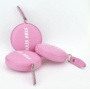 Mètre Ruban Rond en Cuir Personnalisé avec Logo en Relief, Rétractable, en PU, Revêtu de Cuir - Product Image 2