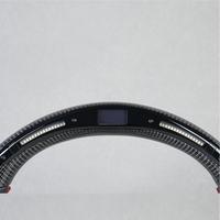 Volant LED en fibre de carbone, sport, premium, fond plat, adhérence améliorée, luxe, performance, remplacement pour la plupart des modèles