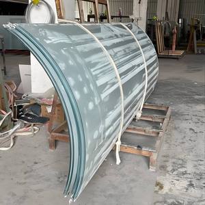 กระจกนิรภัยโค้งงอแบบกำหนดเอง หนา 3 มม.-19 มม. สำหรับราวบันไดและระเบียงอาคาร - Product Image 4
