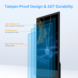 Monitor Publicitario Vertical LCD HD de 65 Pulgadas con Pantalla Táctil Capacitiva Infrarroja, Metal, WiFi <span class=keywords><strong>Hotspot</strong></span>, Anti-Reflejos <span class=keywords><strong>para</strong></span> Tiendas Minoristas - Product Image 2