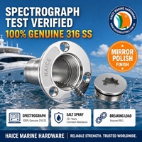 Bouchon de remplissage de carburant diesel en acier inoxydable 316 pour pont de bateau, 50 mm (2 pouces) avec capuchon étoile, accessoires de quincaillerie pour navires, yachts et bateaux