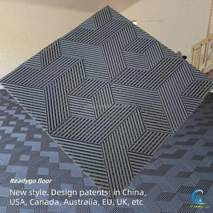 Solución de piso de plástico de garaje de nuevo diseño patentado por el fabricante con alfombrilla de plástico de piso de garaje de <span class=keywords><strong>Pvc</strong></span> entrelazada modelo 3D - Product Image 3