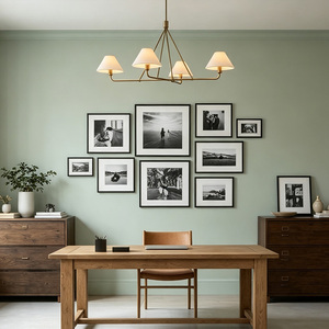 Modern Black Iron Chandelier Lighting 4 <b>Light</b> Vintage Pendant <b>Light</b> Fixture for <b>Dining</b> Room Living Room Restaurant - Product Image 4