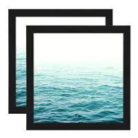 Amazon vendita calda 4x4 cornice per foto in MDF nero cornice personalizzata di alta qualità