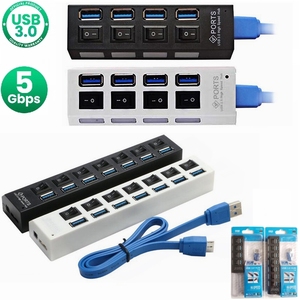 <span class=keywords><strong>4</strong></span> cổng USB <span class=keywords><strong>HUB</strong></span> 3.0 siêu tốc độ 5Gbps 7 cổng USB 3.0 <span class=keywords><strong>HUB</strong></span> USB Splitter với ánh sáng LED On/Off chuyển đổi platooninsert cho máy tính - Product Image 2