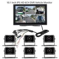 Pantalla para Vehículo DVR HD IPS de 10.1 Pulgadas |   Monitor con 6 Entradas de Video y Pantalla Dividida