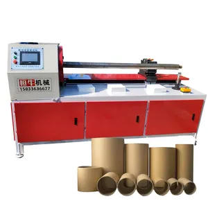 Factory price sales high-quality Fully Automatic Drinks Spiral Paper Packing Bottle Tube Core Glue Making Machine With Cutting