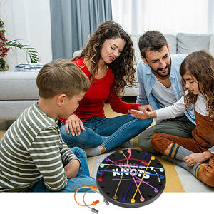 新しいインタラクティブ教育玩具 女の子向け 子供の論理的思考力を育むボードゲーム 跨境ロープリフティングパズル プラスチック製 - Product Image 3