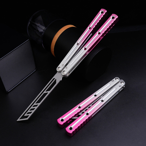 Anti-slip Handle Balisong <strong>Trainer</strong> Outdoor EDC Foldable <strong>Butterfly</strong> Practice <strong>Knife</strong> - Product Image 5