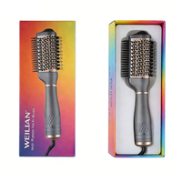 Styler à air chaud professionnel pour sécher, lisser et boucler les cheveux, brosse sèche-cheveux en une seule étape avec technologie ionique et céramique
