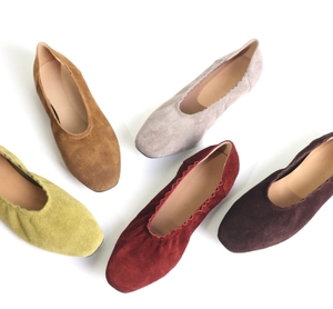 Zapatos Planos de Ballet de Gamuza para Mujer, con Punta en Pico, Lazo, Cómodos, Casuales, para Vestir - Product Image 2