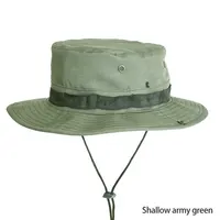 Chapéus de balde de algodão personalizados, chapéus verdes de agricultor, logotipo bordado, boné de pesca, atacado