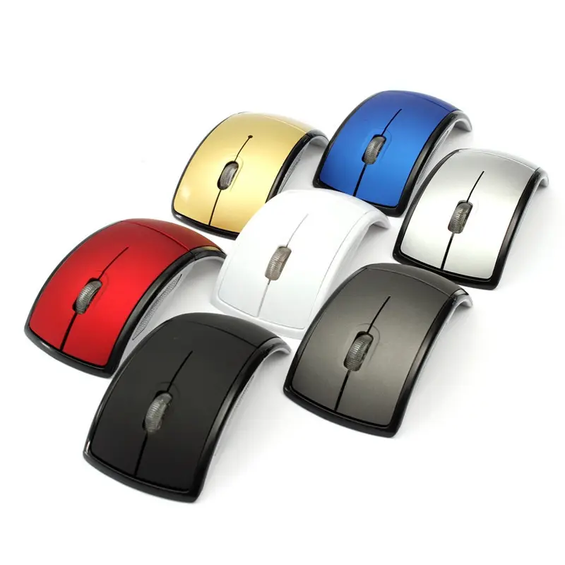 Souris optique pliable sans fil 2.4G, Logo personnalisé, pour cadeau, première vente aux enchères, maison, ordinateur de bureau, pc portable