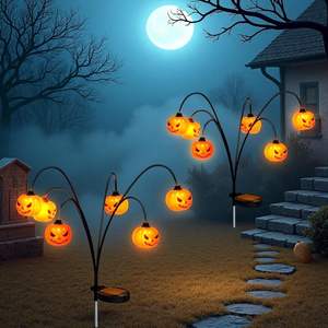 LED <b>Solar</b> Garden <b>Light</b> Eyeball Pumpkin Lamp <b>Outdoor</b> Atmosphere Courtyard Creative Lawn New Decoration Landscape <b>String</b> <b>Lights</b> - Product Image 2
