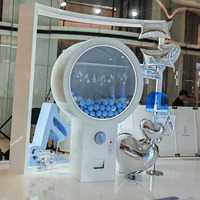 Distributeur automatique de capsules de jouets de grande taille (75-120 mm) à bon prix, machine de jeu à pièces, gacha gachapon avec accepteur de billets