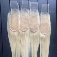 Cierre de Cabello Humano con Nudos de Encaje Suizo HD, Realista, Indetectable, Invisible, Línea de Cabello Natural, para Cabello Fino