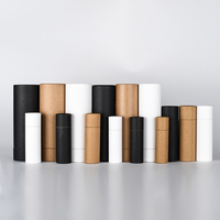 Bâton de déodorant en carton Kraft biodégradable, 0.3, 0.5, 1, 2, 2.5oz, baume à lèvres, emballage, Tube en papier Push up