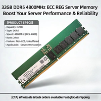 HMCG88AEBRA107N 32GB DDR5 4800MT/s PC5-38400R 2Rx8 CL40 ECC Registered RDIMM 288Pin Memori Server Tersedia