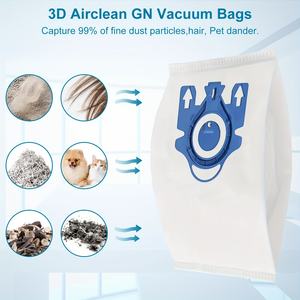 Lot de 6 sacs Airclean GN 3D compatibles avec l'<span class=keywords><strong>aspirateur</strong></span> <span class=keywords><strong>Miele</strong></span> Classic <span class=keywords><strong>C1</strong></span>, Complete <span class=keywords><strong>C1</strong></span>, Complete C2, Complete C3, S227Series - Product Image 5