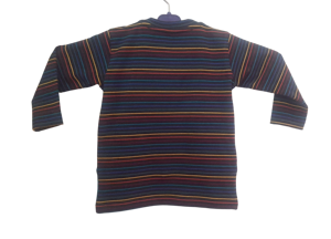 Zoya, hermoso diseño informal, conjunto de ropa suave y cómoda para niñas, camiseta de tela de punto de algodón orgánico, mallas con patrón a cuadros - Product Image 4