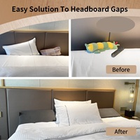 Coussin compensateur de lit réglable de 0 à 7 pouces pour tête de lit, en mousse à mémoire de forme, pour combler l'espace entre le matelas et le mur