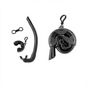 Model SNK500 <b>Tube</b> Clip Portable Soft Foldable Roll Hard Shell Adult <b>Silicone</b> Swimming Snorkeling Wet Breathing <b>Tube</b> Shenzhen - Product Image 2