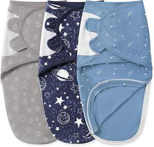 Couverture d'emmaillotage pour bébé en coton 100% respirant, design réglable - Product Image 4