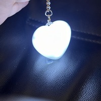 Lampe LED portable en ABS moderne rechargeable par USB, activée par capteur tactile, en forme de cœur, pour sac à main, idéale pour l'appartement